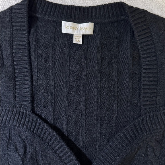 Ronny Kobo Collection Black Knit Cardigan - Picture 6 of 12